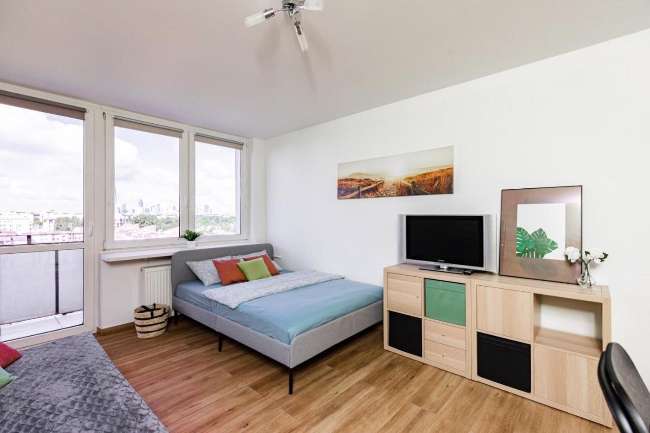 Superapart Saska 48A, Sleek 6Th-Floor Studio With Balcony & Elevator Access 바르샤바 외부 사진